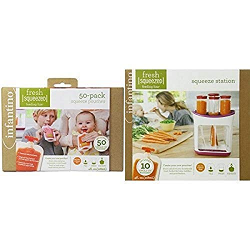 Image of Infantino Squeeze Pouches and Squeeze Station