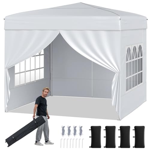 Tangkula 10x10 FT Pop Up Canopy, Outdoor Canopy Tent...