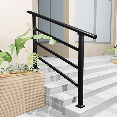 Rambarde d'escalier extérieure réglable contre les marches glissantes