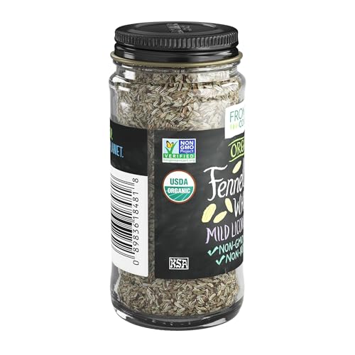 Frontier Co-op Organic Whole Fennel Seed, 1.27 oz - Sweet Turkish Fennel for Seasoning Soups, Fish, Salads, Veggies, Candied Desserts - Image 2