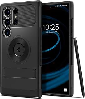 Spigen Slim Armor etui MagFit do Samsunga Galaxy S24 Ultra, kompatybilne z akcesoriami MagSafe - czarne
