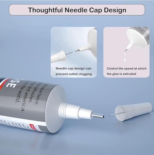 Image of DEXURIES B7000 Multipurpose Adhesive Glue | Jewelry, Beads, Clothes, Shoes, Fabrics,Screen Repair, Metal, Stone, Glass, Mobile Phones,Artificial Crystal Crafts (50ML /1.68fl.oz)
