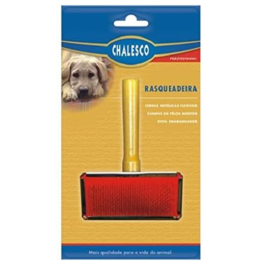 Chalesco Rasqueadeira Profissional 1 Para Cães Multicor