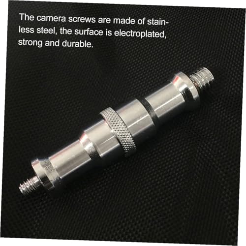 Adaptador de tornillo de acero inoxidable para evitar holguras en trípodes 5