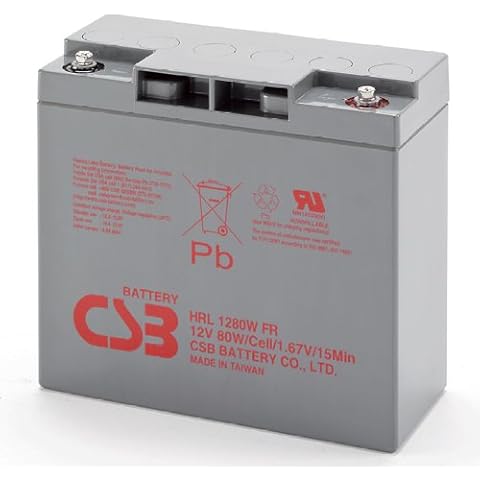 CSB Battery 12V 20Ah High Rate Long Life Battery Cover