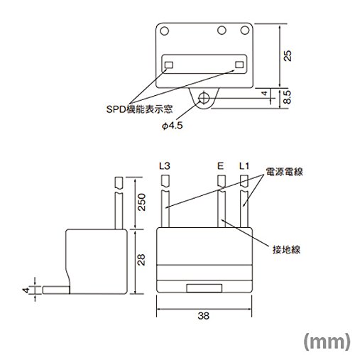 Amazon | 音羽電機 LT-Cシリーズ 装置用SPD 単相2線・1φ200V用 LT