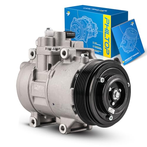 Image of PHILTOP 208547 Air Conditioner AC Compressor with Clutch for Subaru Outback 2012, 2010-2011 2.5L, 2010-2011, 2013-2019 3.6L,Legacy 2010-2012, 2013-2019 3.6L,Impreza 2010-2011 2.5L