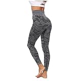Damen Leggings Camouflage Hüftheben Übungsleggings Fitness Sport Laufen Yogahosen