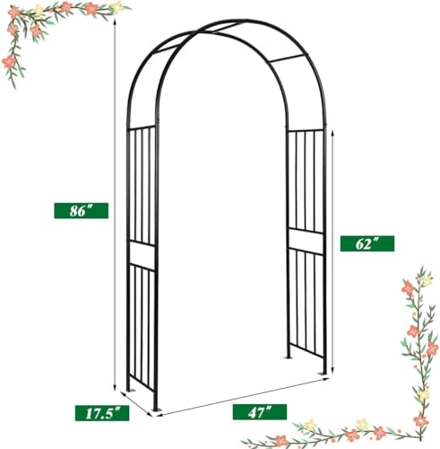 Ldaily MO70328OP Moccha Garden Arch Arbor Trellis thumb #6