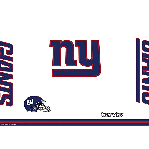 Image of Tervis Triple Walled NFL New York Giants Arctic Insulated Tumbler Cup Keeps Drinks Cold & Hot, 30oz, Stainless Steel