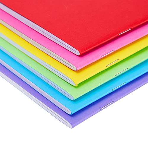 48 Pack Blank Books For Kids To Write Stories, Unlined Pocket Size Notebook Bulk Set, 6 Colors (4.3 X 5.5 In) #TOP6
