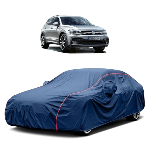 Image of Heavy-Duty Car Cover for Compatible with Volkswagen Tiguan (2009 to 2025 All Models) Deluxe Car Protection Cover ? Waterproof & UV-Resistant All-Season Exterior Protection
