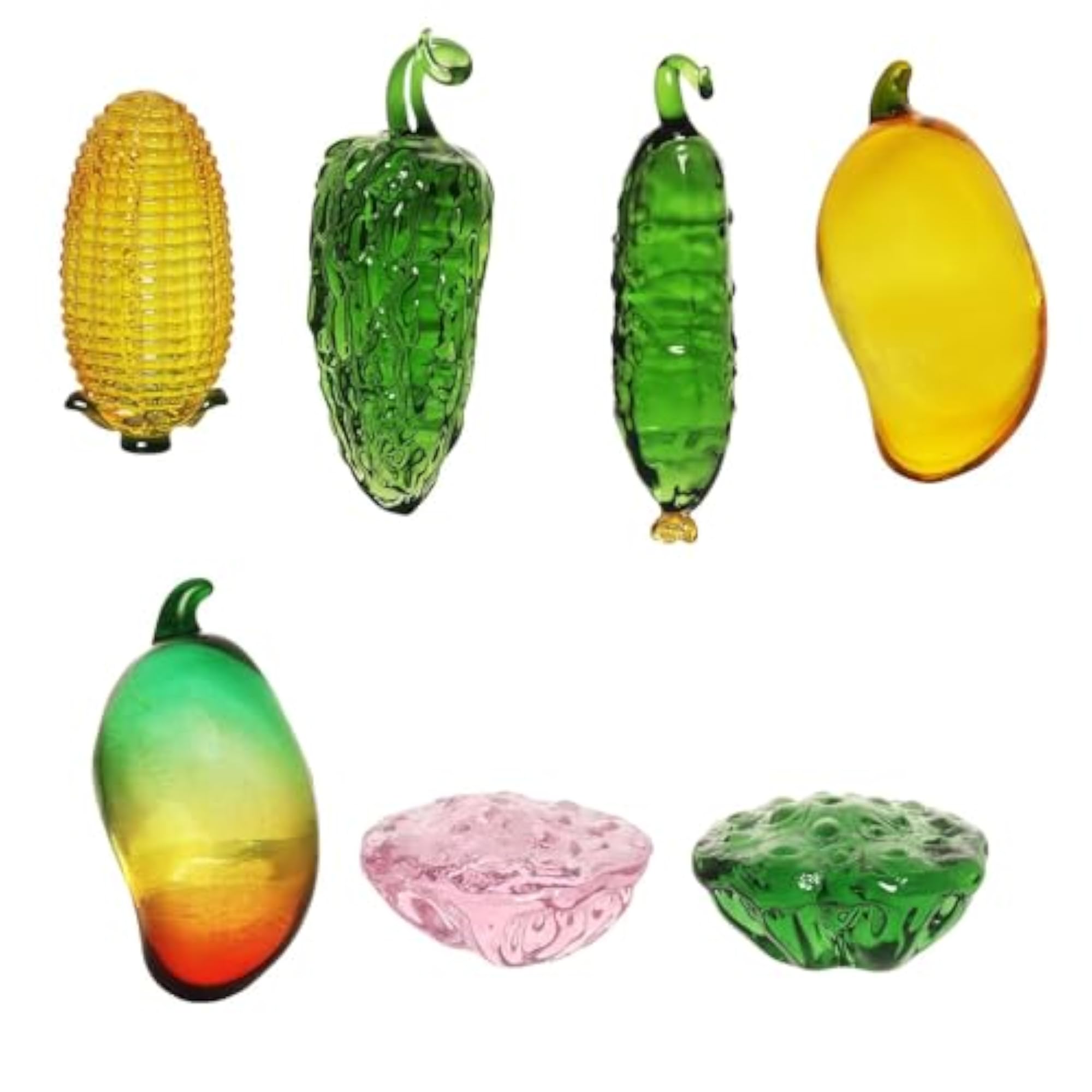Fruits Vegetables Decorations Crystal Sculpture