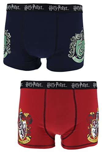 HARRY POTTER, Lot de 2 Boxers, Caleçon Homme (Bleu,M) Cover