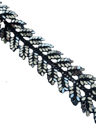 Dentelle miroir faite à la main pour customiser robe et dupatta - 2