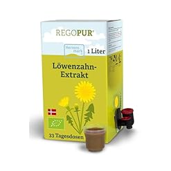 REGOPUR Bio Löwenzahn-Extrakt, 1 Liter I 100% vegan, fermentiert & ohne Zusätze I tägl. Nahrungsergänzung oder 3-Monatskur