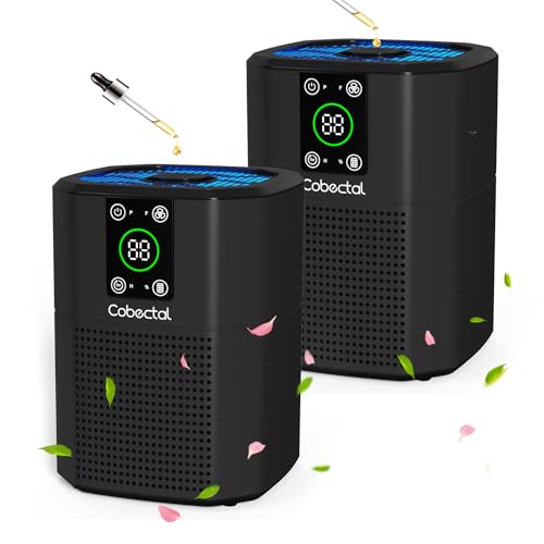 2 Pack Air Purifier for Bedroom Home, Cobectal Room Air