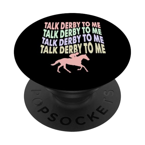 Tema Talk Derby to Me Horse Lover PopSockets PopGrip Adhesivo