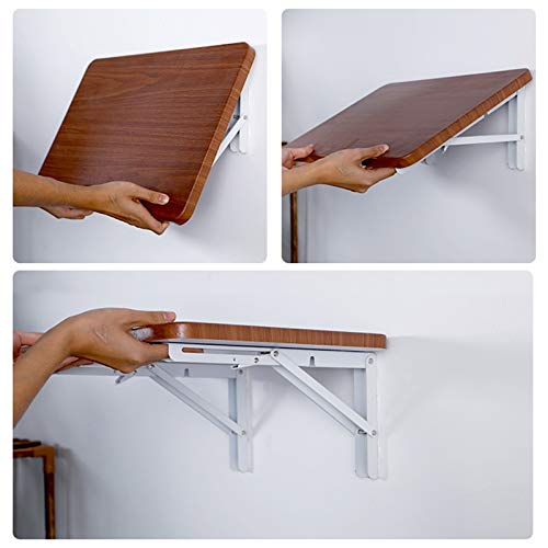 Table murale pliable marron pour rompre le manque d'espace - 5