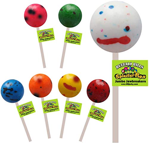 Buffalo Bills SplatterPops (18 assorted jumbo jawbreaker lollipops per 3-lb box) - Thumbnail 3