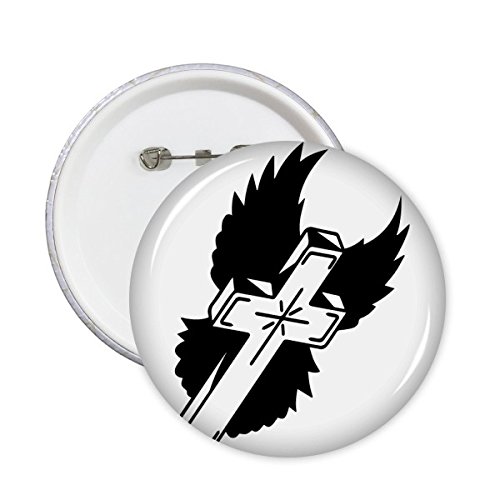 Pins Église Sainte-Croix XXL broches noires haute visibilité pour veste lot de 5