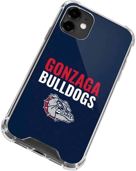 Skinit Clear Phone Case Compatible with iPhone 12 - Officially Licensed Gonzaga University Bulldogs Bold Design