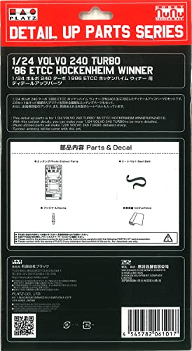 Platz NuNu NE24013 pièces de détail kit modélisme 1/24 240 Turbo