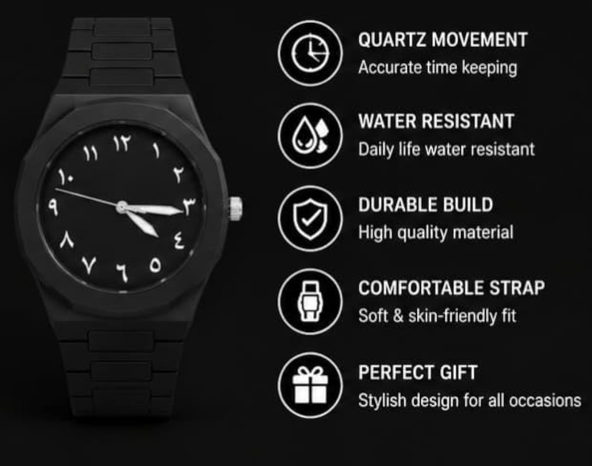 Men's Analog Wrist Watch, Classic Style