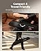 Donner HUSH I Guitar For Travel - Portable Ultra-Light and Quiet Performance Headless Acoustic-Electric Guitar, Mahogany Body with Removable Frames, Gig Bag, and Accessories Natural