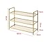 MQDZ Regał na buty, pantofle domowe metalowe drzwi jedne regał magazynowy wielowarstwowy (kolor: 3 piętro, rozmiar: 600 cm)