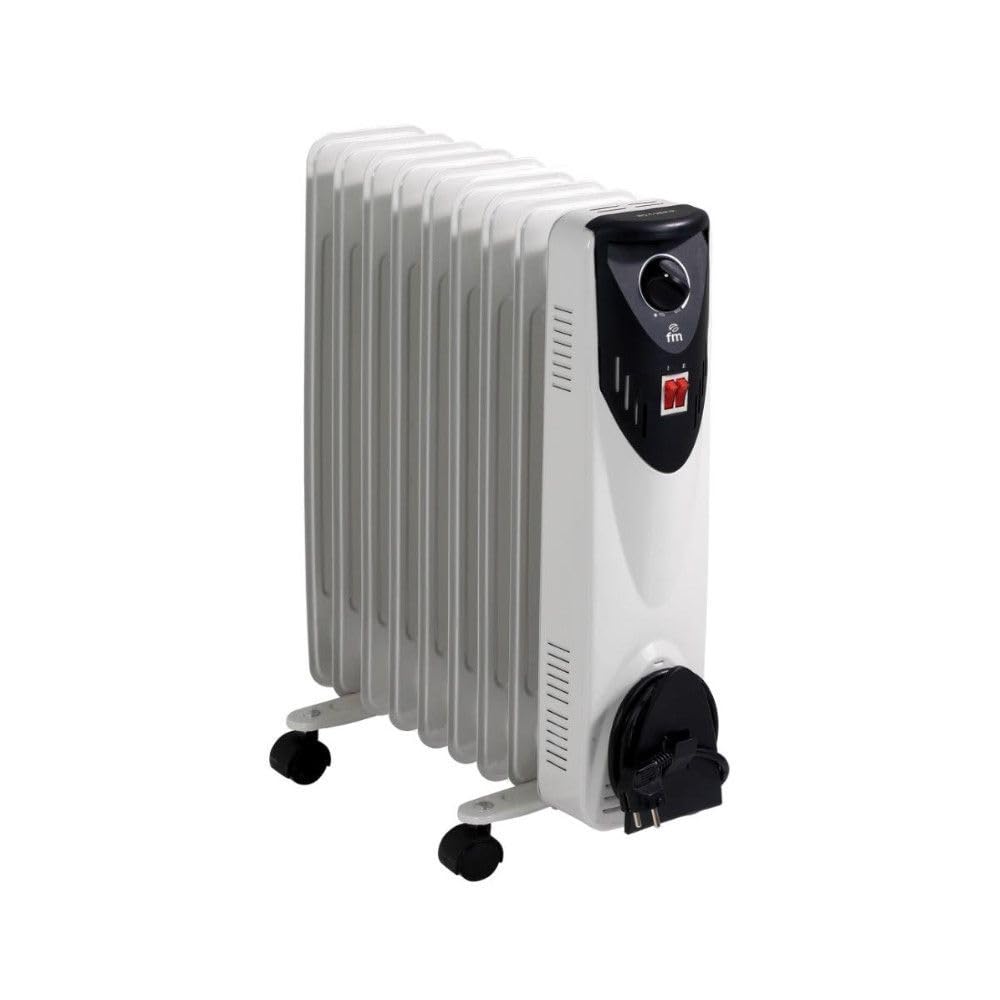 Genérico - Oil Radiator - 55 cm Height - Ideal for Table Stretcher - Model FMBR - Three Power Available - 1000W, 1500W, 2000W - Thermostat and Adjustable Temperature (1500 W)