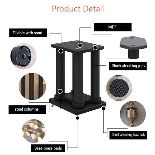Supports d'enceintes universels home cinéma et moniteurs studio - 4