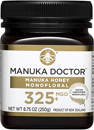 MANUKA DOCTOR - MGO 325+ Manuka Honey Monofloral, 100% Pure New Zealand Honey. Certified. Guaranteed. Non-GMO (8.75oz)