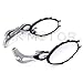 HONGK- Motorcycle Flame style rearview mirror Compatible with any cruiser chopper custom Chrome [B01C0SR16A]