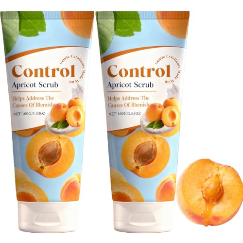 Exfoliant visage abricot pour peau terne et pores obstrués