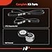 A-Premium Engine Serpentine Belt Drive Kit with Tensioner Compatible with Chrysler PT Cruiser 2001 2002, 2.4L, 3-PC Set