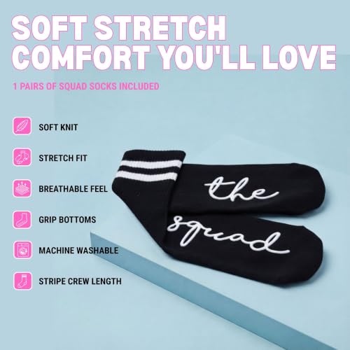 Image of Funky Junque Bride Crew Socks, Bachelorette Wedding Party Gift