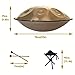 YAYUZEST Advanced Adult Handpan, 22-Inch 10-Note 440Hz D Minor Kurd Steel Drum with Soft Bag, 2 Mallets, Stand and Dust-Free Cloth (Gold)