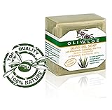 OLIVALOE 00198 - Handmade Traditional Olive Oil Soap with Chamomile, Calendula, ALOE VERA - Oliven...