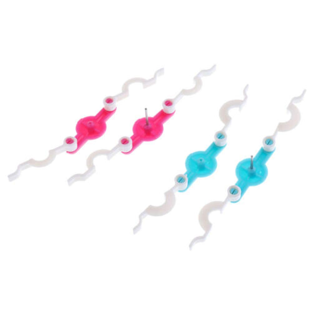 Generic 2 Piece Mini Pom Pom Maker Fluff Ball Weaver Knitting Loom DIY Tool 20mm 25mm