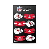 Rico Industries NFL Kansas City Chiefs Peel and Stick Tattoos Small