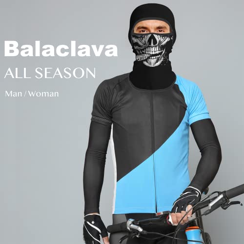 Obacle Balaclava Face Mask For Men Women Ski Hunting Cycling Festival Party (Skull With Screw On Mouth) #TOP4
