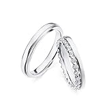 ❤Preis für 2 Ringe(Damenring+Herrenring). Material:18K Weißgold. Diamant:0,36ct. Diese Ringe bieten ein professionelles Inspektionszertifikat.
