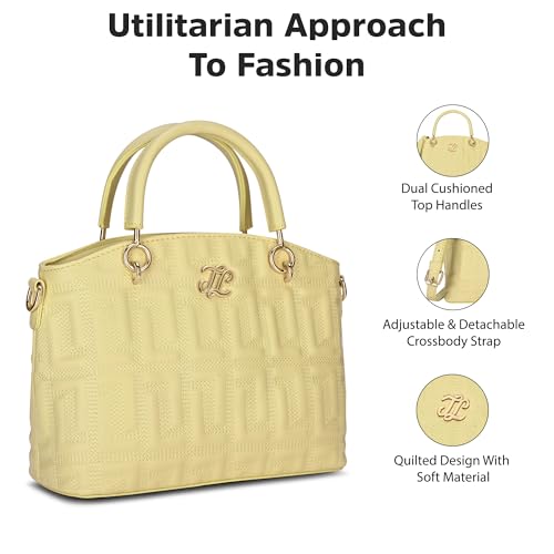 Image of Lavie Signature Women's Quilt Tinian Satchel Handbag | Satchel Bag For Work | Ladies Purse | Stylish Shoulder Bag | Gift For Women