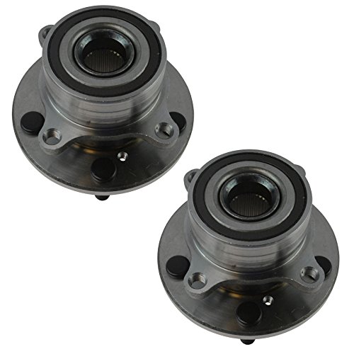 Image of TRQ Front Left and Right Wheel Bearing and Hub Assembly Set 2 Piece Compatible with 2007-2013 Acura MDX 2010-2013 ZDX 2009-2015 Honda Pilot