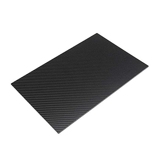 Wangyueha 200X250mm 3K 0,5-5 mm Espesor de la Fibra de Fibra de Carbono Junta de Carbono Placa de Chapa Armadura de Tela Cruzada Panel Mate Accesorios (tamaño : 4mm)
