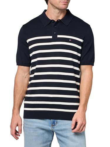 Image of Tommy Hilfiger Men's Lightweight Cotton Knit Short Sleeve Polo Shirt