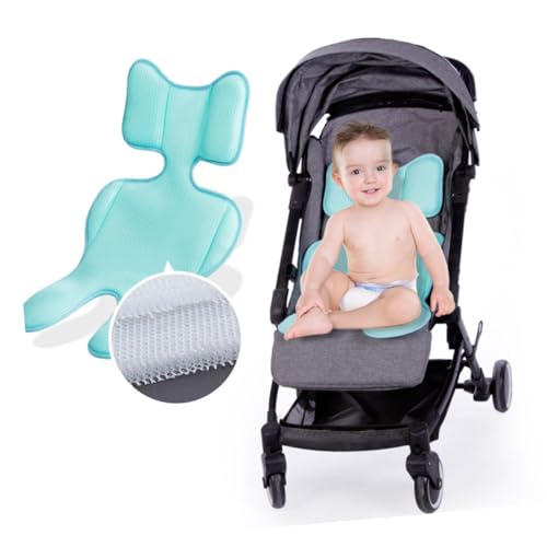 Abaodam Baby Stroller Seat Cover Breathable Universal Fit Blue Soft Cotton Easy to Clean