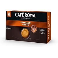 Café Royal Espresso Forte 50 Dosettes de Café Compatibles avec