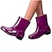 Fashion Rain Boots for Women PVC Durable Waterproof Shoes Comfort Non-Slip Mid Calf Garden Boot Cute Chelsea Booties